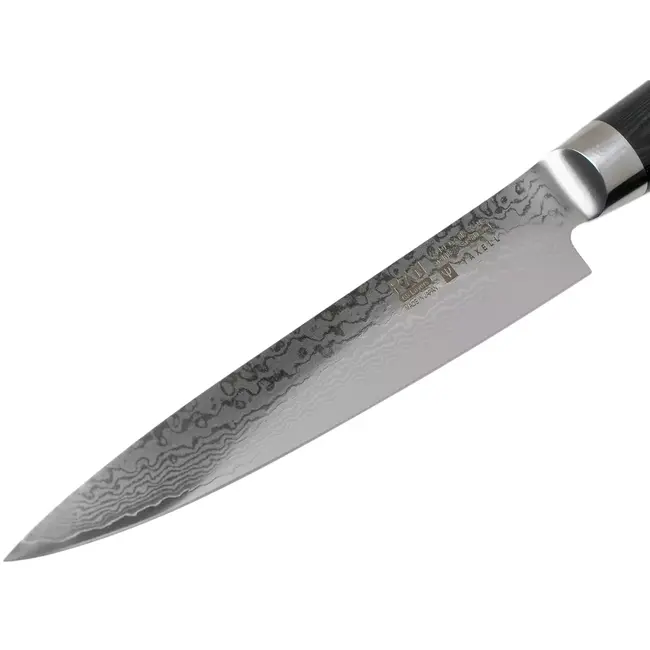 Yaxell Ran Vleesmes 18 cm – 69 Lagen Damaststaal – VG10 Staal – 61 HRC – Canvas-Micarta Heft