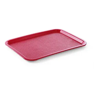 Hendi Medium fastfood dienbladen - rood - 305x415x20 mm - polypropyleen