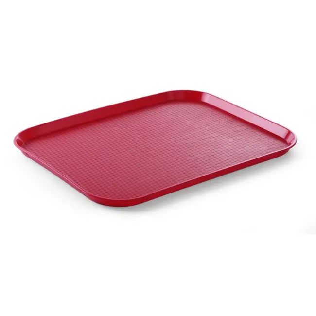 HENDI Groot fastfood dienblad – rood – 350x450 mm – polypropyleen – niet vaatwasserbestendig