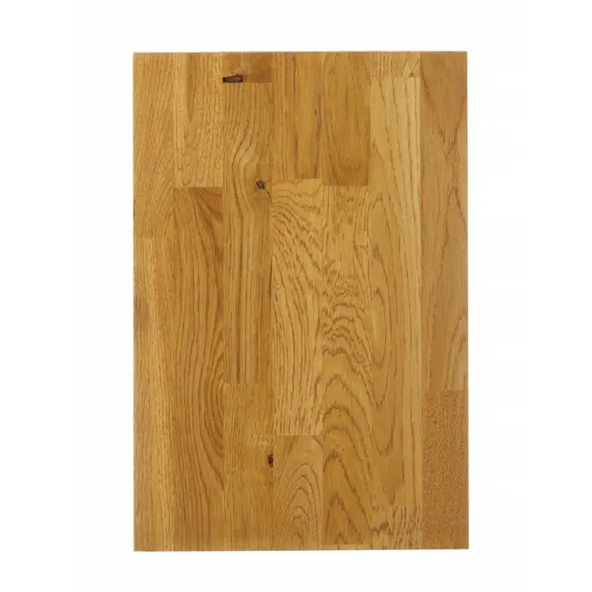 HENDI Eiken serveerplank – met handgrepen – 420x280x40 mm – dubbelzijdig – met perimetergoot