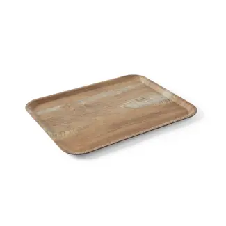 AmerBox Dienblad van melamine 370 x 530 mm - dessin in houtkleur