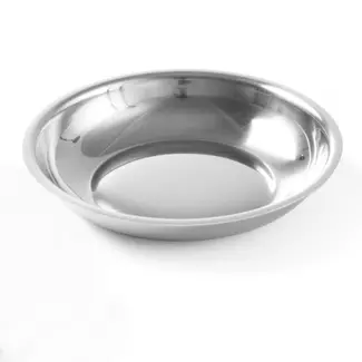 HENDI Suiker- en slagroomschaaltjes – roestvrij staal – vaatwasserbestendig – set van 4 – ⌀100x(H)20mm