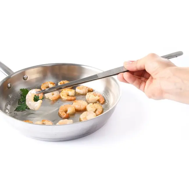 HENDI Pincet – Keukengereedschap – Roestvast staal – Vaatwasmachinebestendig – 230 mm