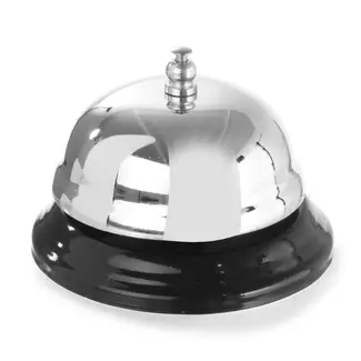 HENDI Receptiebel – Verchroomd – Metalen voet – Ø85x(H)57mm