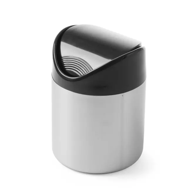 HENDI Compact tafelafvalbakje – roestvast staal – zwart – ⌀120x165 mm