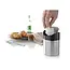 HENDI Compact tafelafvalbakje – roestvast staal – met kanteldeksel – ⌀95x(H)130mm