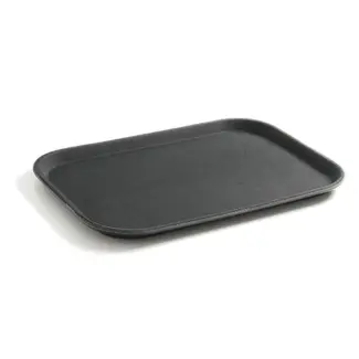 HENDI Rechthoekig dienblad – antislip rubberen laag – schokbestendig – 255x355 mm – zwart
