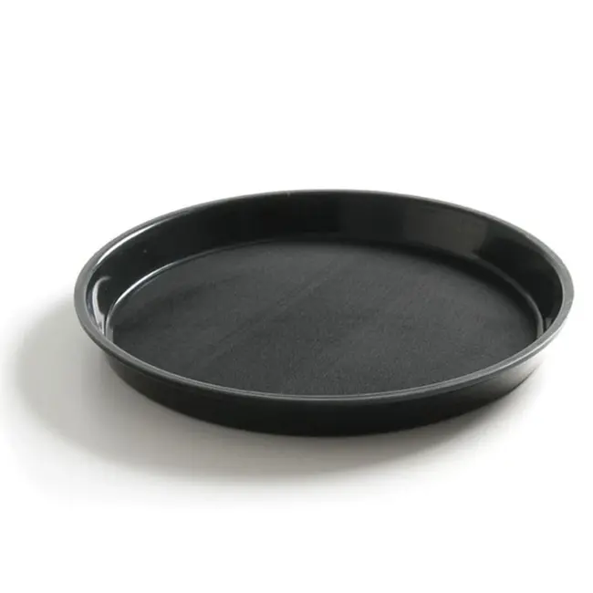 HENDI Rond dienblad met hoge rand – antislip – schokbestendig – Ø320 mm – zwart