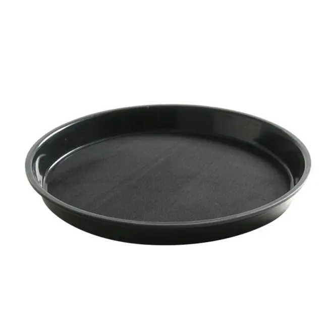 HENDI Rond dienblad met hoge rand – antislip – schokbestendig – ⌀360 mm – zwart