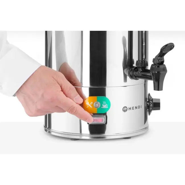 HENDI Warme dranken ketel – 18L – Enkelwandig – Droogkookbeveiliging – 230V/2200W
