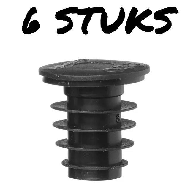 BarUp Geribbelde kurken – set van 6 – beschermt tegen morsen – verlengt houdbaarheid