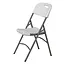 HENDI Inklapbare stoel – Belastbaar tot 180 kg – Wit – 540x440x x(H)840 mm