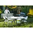 HENDI Opvouwbare ronde buffettafel – 150 cm – HDPE blad – metalen frame – eenvoudig te reinigen