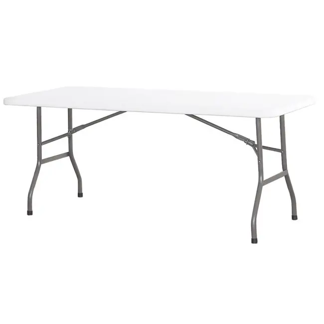 HENDI Inklapbare buffettafel – HDPE blad – 1800x740 mm – max. belasting 150 kg – eenvoudig te reinigen
