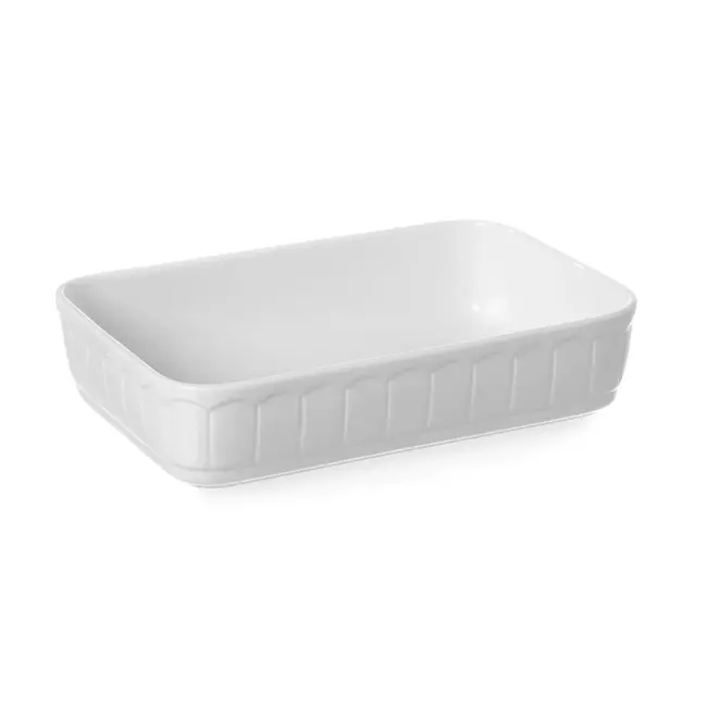 HENDI Rechthoekige ovenschaal – 3L – Thermo shock bestendig – Hoog stoot- en slijtvast – 335x232x62 mm