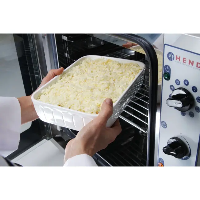 HENDI Rechthoekige ovenschaal – porselein – thermoshockbestendig – 2,3L – 282x192x65 mm