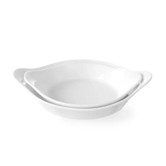HENDI Ronde ovenschaal – porselein – thermoshock bestendig – 0,15L – 185x152x40 mm