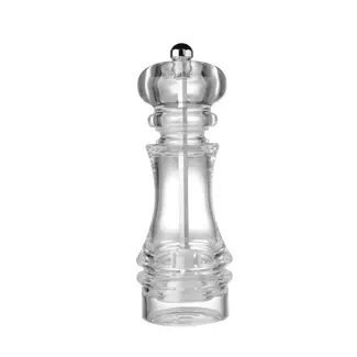 HENDI Transparante zoutmolen – duurzaam keramisch maalmechanisme – 180 mm