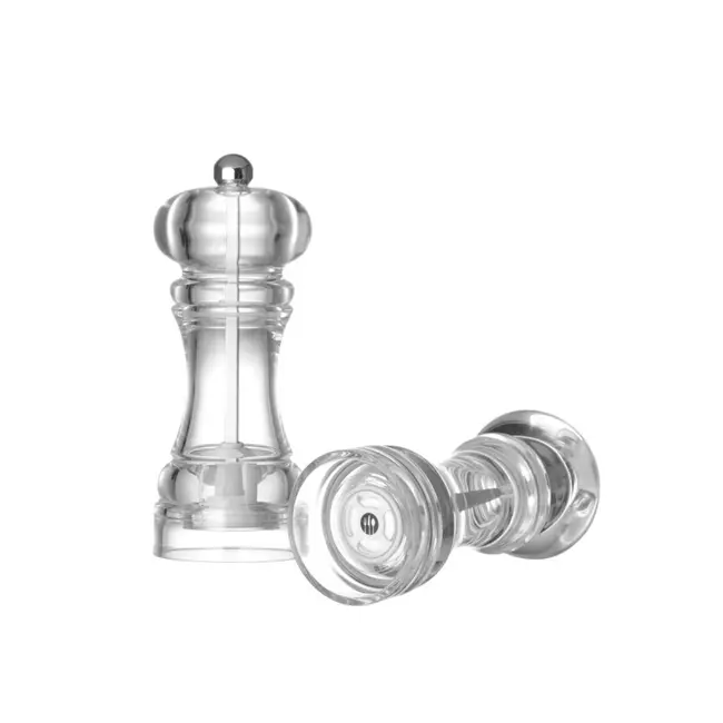 HENDI Transparante zoutmolen – duurzaam keramisch maalmechanisme – 180 mm