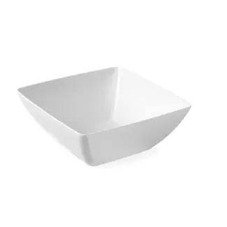 HENDI Vierkante kom wit van melamine, lichtgewicht en stootvast