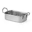 HENDI Snackpan van RVS voor serveren aan tafel, 196 x 95 x 70 mm
