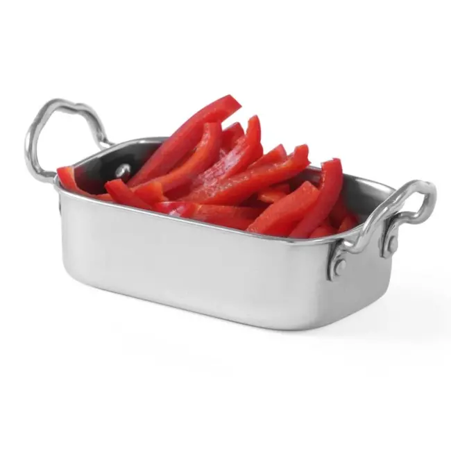 HENDI Snackpan – Metalen – Roestvrij staal – Vaatwasserbestendig – 196x95x70 mm