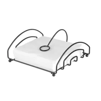 HENDI Servettenhouder – matzwarte poedercoating – 205x210 mm