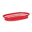 HENDI Serveermanden fastfoodstijl – set van 6 – rood – 275x175x38 mm – stapelbaar en vaatwasmachinebestendig