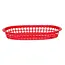 HENDI Serveermanden fastfoodstijl – set van 6 – rood – 275x175x38 mm – stapelbaar en vaatwasmachinebestendig