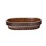 HENDI Serveermanden fastfoodstijl – set van 6 – bruin – 275x175x38 mm – stapelbaar en vaatwasmachinebestendig