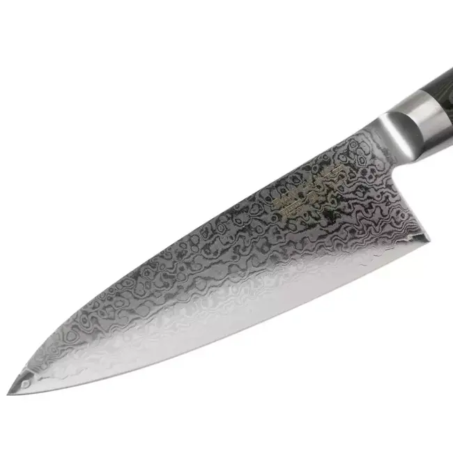 Yaxell Ran Koksmes 15,5 cm – 69 Lagen Damaststaal – VG10 Staal – 61 HRC – Canvas-Micarta Heft