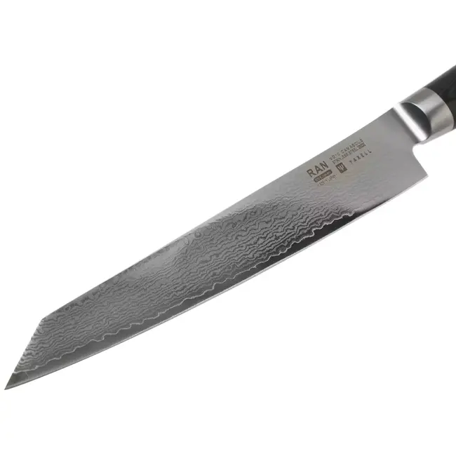 Yaxell Ran Sujihiki 25,5 cm – Sushimes / Fileermes – 69 Lagen Damaststaal – VG10 Staal – 61 HRC – Canvas-Micarta Heft