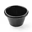 HENDI Set van 12 zwarte ramekins – 0,045L – vaatwasmachinebestendig – ⌀60x(H)35mm