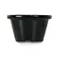 HENDI Set van 12 zwarte ramekins – 0,045L – vaatwasmachinebestendig – ⌀60x(H)35mm