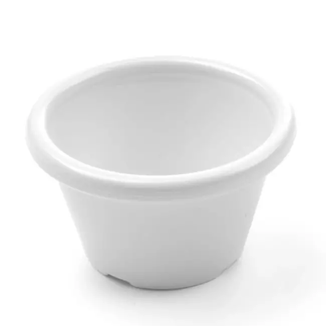 HENDI Set van 12 ivoren ramekins – 0,045L – vaatwasmachinebestendig – ⌀60x(H)35mm