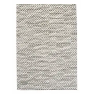 HENDI Geometrisch patroon – placemats – antislip – flexibel – set van 6 – zilver – 450x300 mm