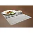 Hendi Geometrisch patroon - placemats - antislip - flexibel - set van 6 - zilver - 450x300 mm