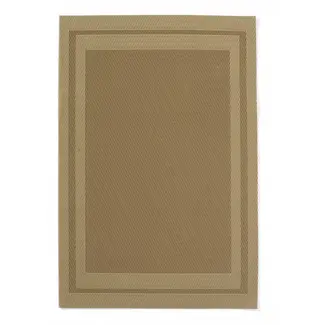 HENDI Set van 6 geweven placemats – antislip – flexibel – beige – 450x300 mm