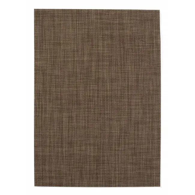 HENDI Set van 6 bruine placemats – geweven PVC – antislip – 450x300 mm