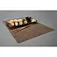 Hendi Set van 6 bruine placemats - geweven PVC - antislip - 450x300mm