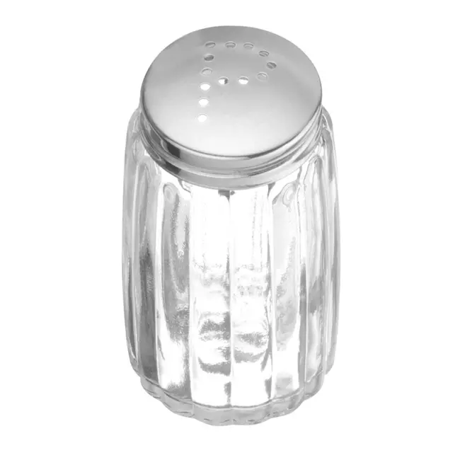 HENDI Peperstrooier set – glas en roestvrij staal – vaatwasmachinebestendig – 6 stuks