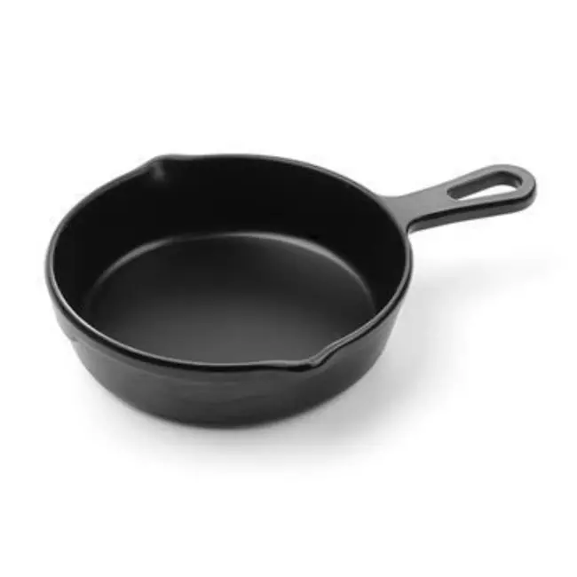 HENDI Mini steelpan – zwart – vaatwasserbestendig – 162x121x30 mm