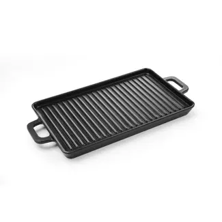 Hendi Mini grillpan - compact ontwerp - vaatwasserbestendig - zwart - 320x162x20 mm