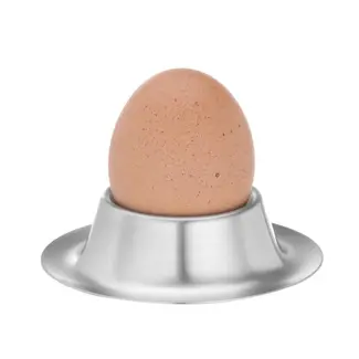 HENDI Eierdopjes – roestvrij staal – vaatwasserbestendig – set van 6 – laag model – Ø85x15 mm