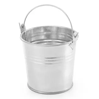 HENDI Rustieke emmer met handvat – gegalvaniseerd staal – ⌀70x(H)65mm