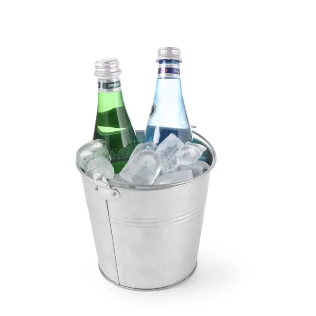 HENDI Rustieke emmer met handvat – gegalvaniseerd staal – Ø160xH140 mm