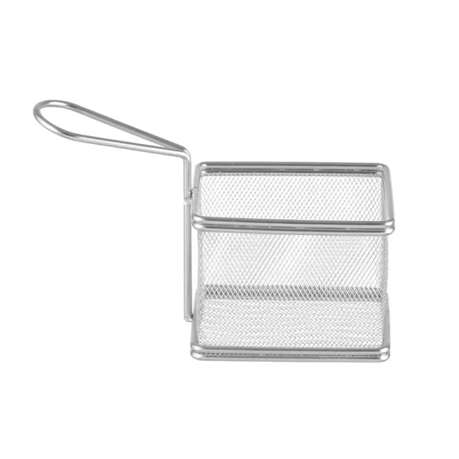 HENDI Mini frituurmandjes – roestvrij staal – vaatwasserbestendig – 100x80x75 mm