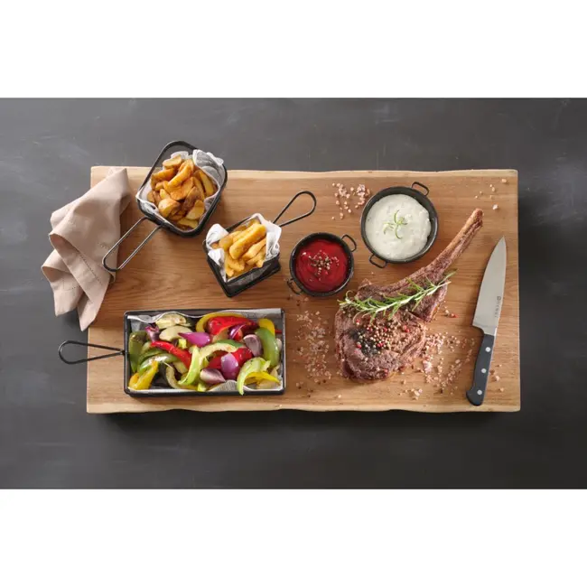 HENDI Mini frituurmandjes – matzwarte coating – roestvast staal – 125x100x85 mm