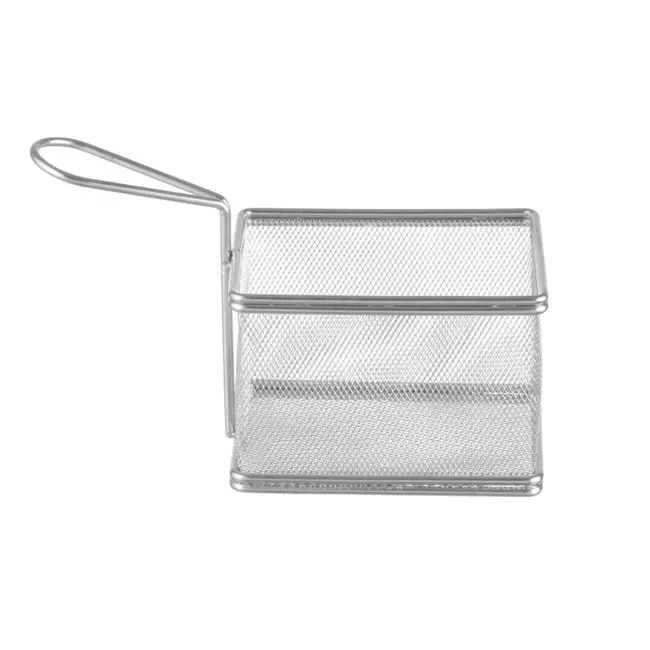 HENDI Mini frituurmandjes – roestvrij staal – vaatwasmachinebestendig – 125x100x85 mm