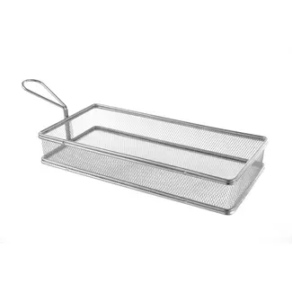 Hendi Mini frituurmandjes - roestvrij staal - vaatwasserbestendig - 255x135x45 mm